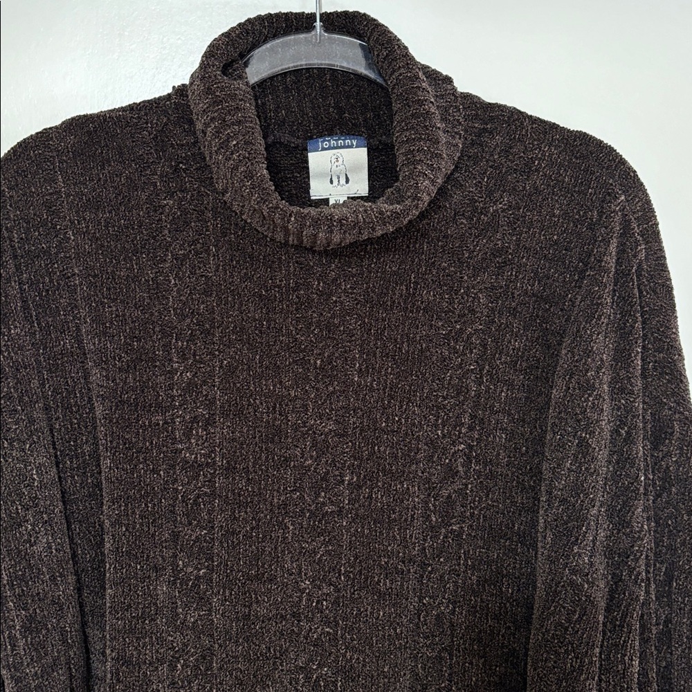 Anthropologie - Cousin Johnny - Cozy Dark Brown Turtleneck Sweater